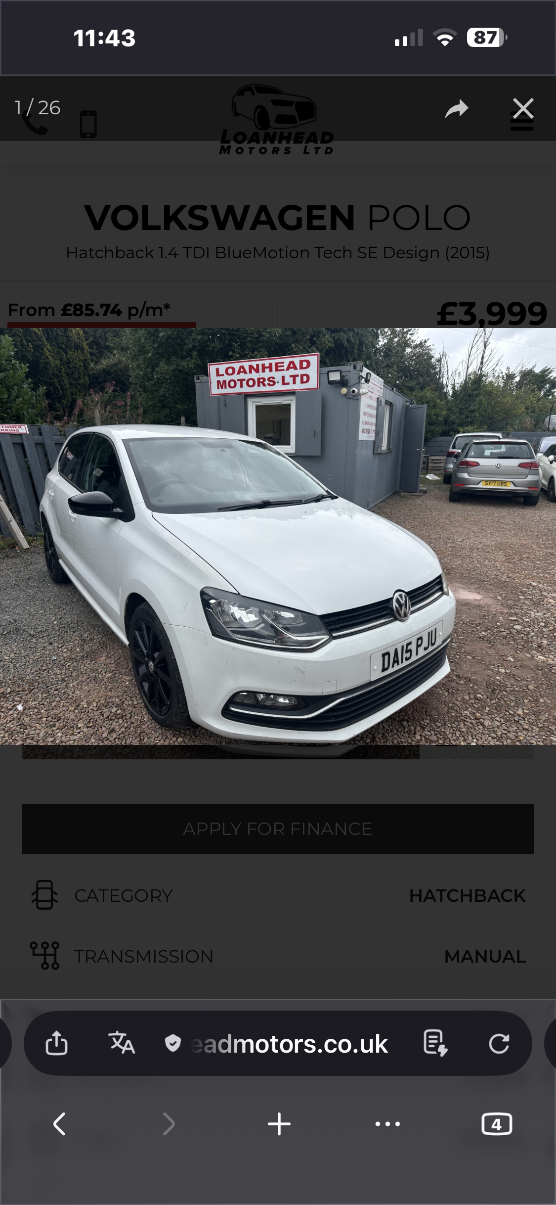 2015 VOLKSWAGEN POLO
